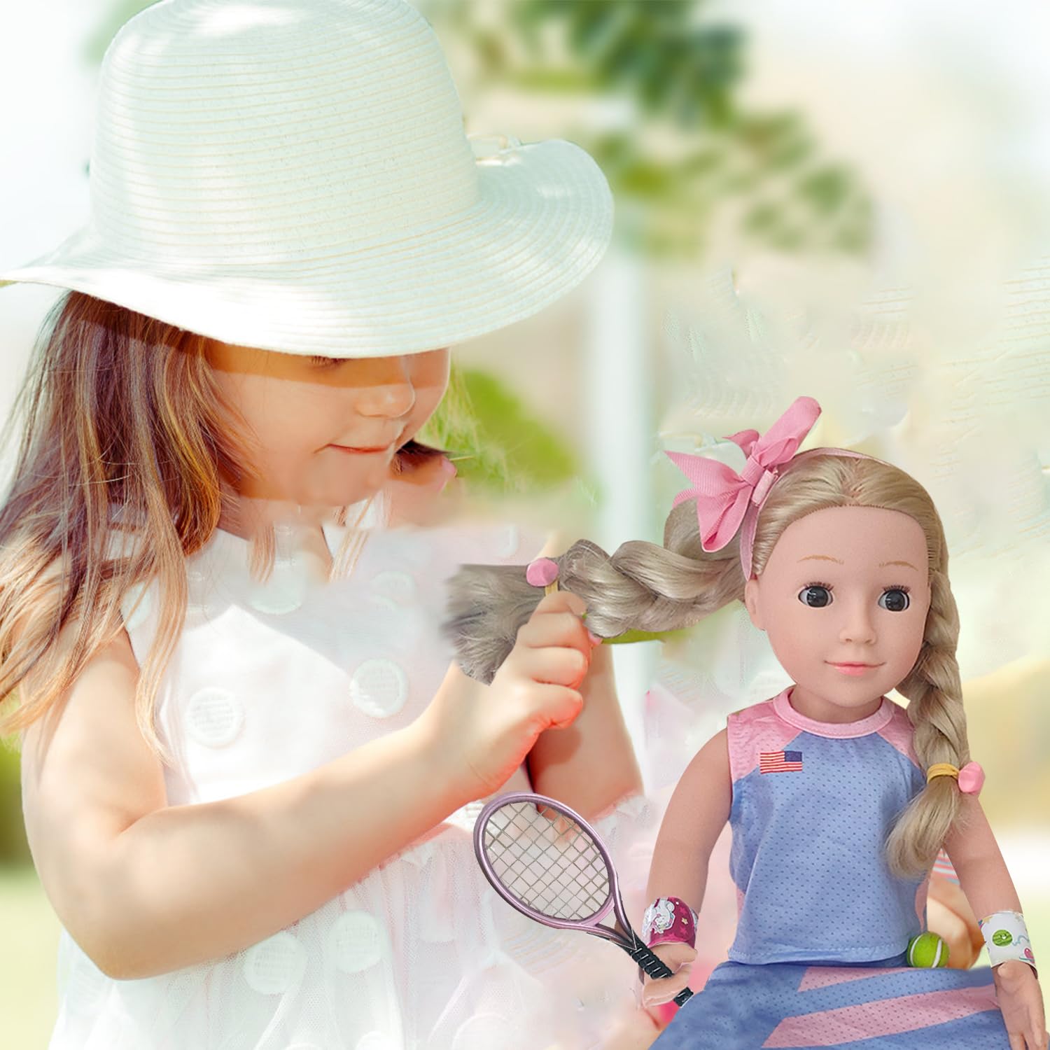 18 Inch Doll Clothes & Accessories Set - Tennis Sports Outfits for 18