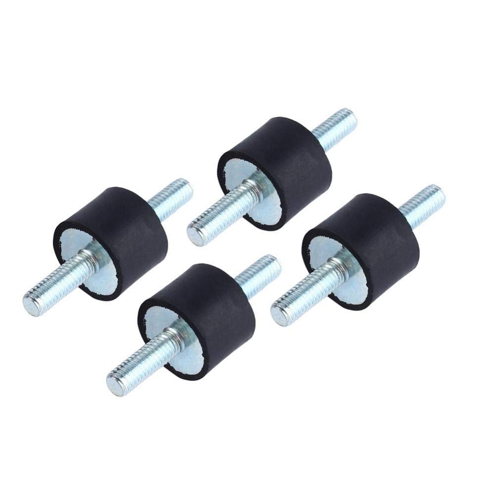 4 Pcs M6 Rubber Anti-Vibration Isolator Mounts for Air Compressor Pump - Shock Absorber with Screws (20x15mm) - Reduce Noise & Vibration in HVAC, Machinery & Industrial Equipment