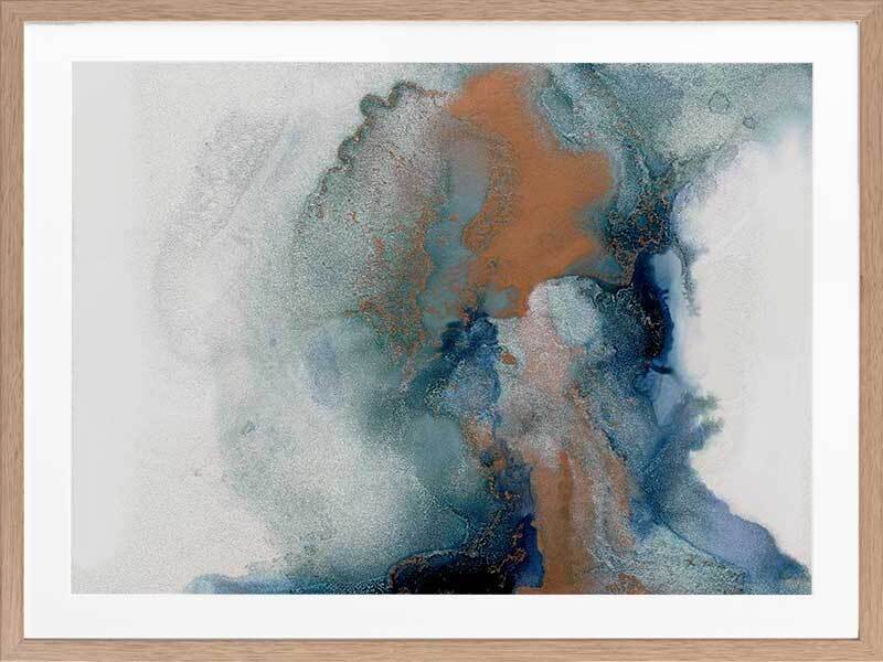Dust and Sky II Framed Wall Art Print - Modern Home Decor for Living Room, Bedroom & Office