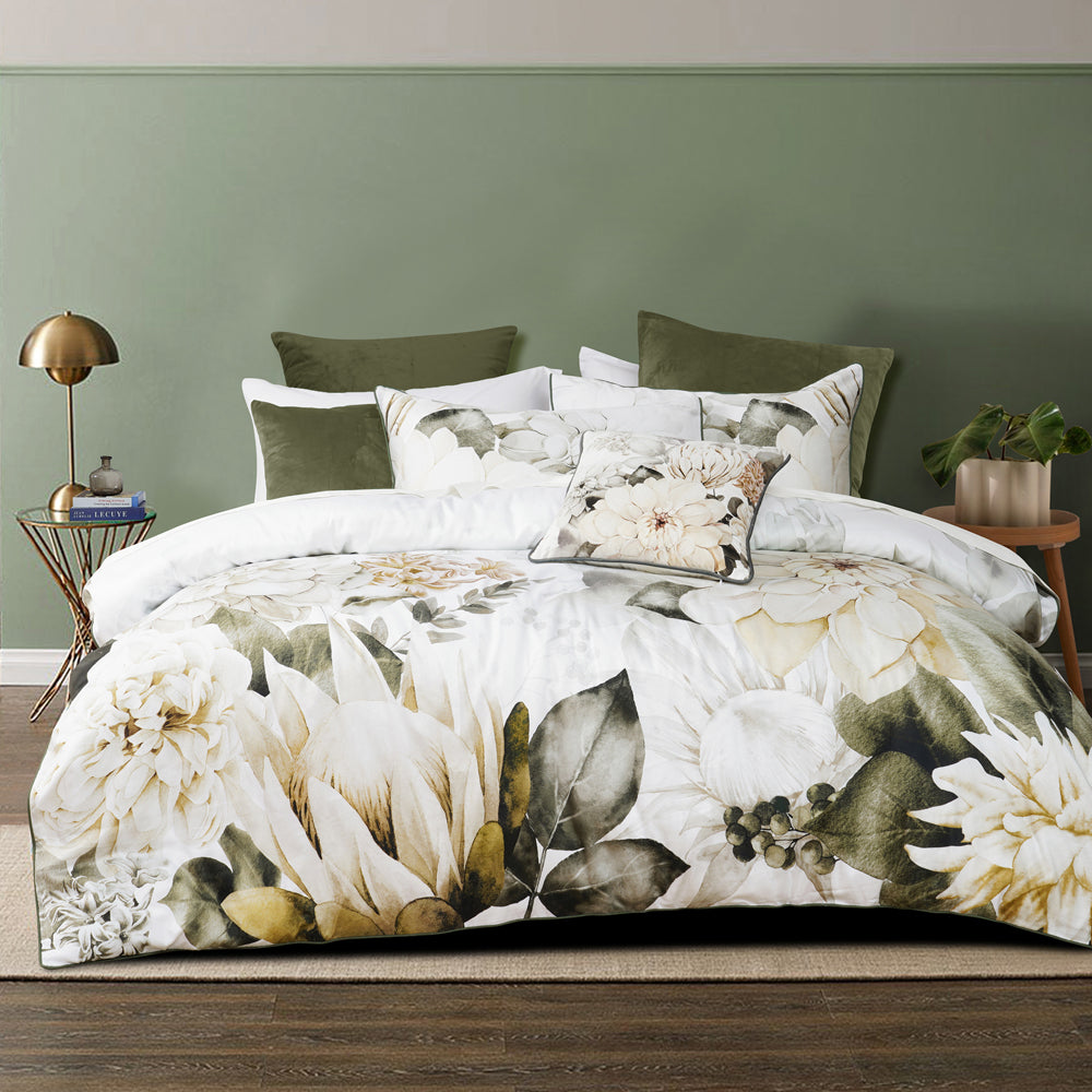 Premium Giselle White Quilt Cover Set - Super King Size Bedding with Soft Microfiber, Breathable & Wrinkle-Resistant - Perfect for Master Bedroom, Guest Room & Luxury Hotels