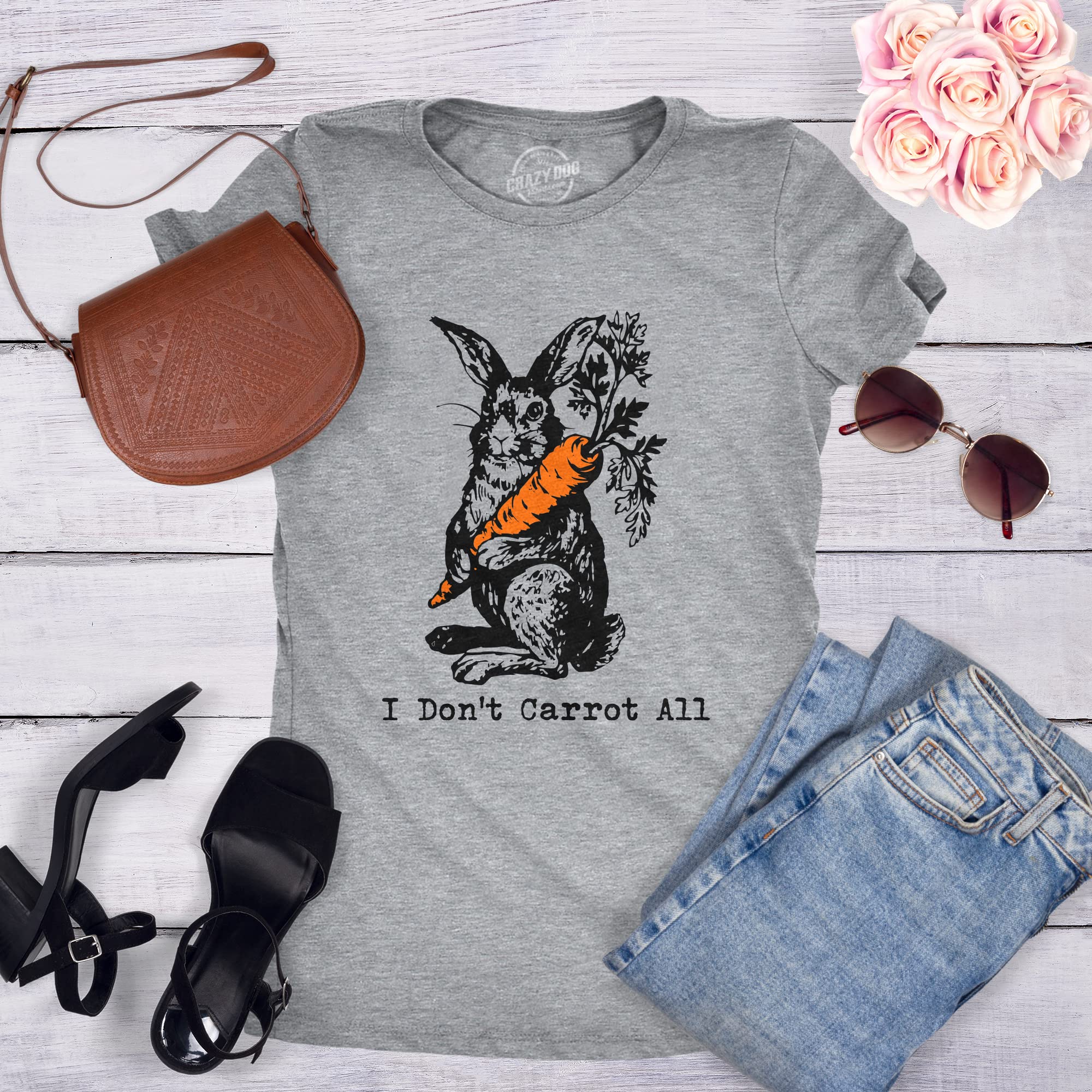 Funny Easter Bunny T-Shirts for Women - Cute Bunny Graphic Tees - Perfect for Easter Parties, Egg Hunts & Spring Outfits