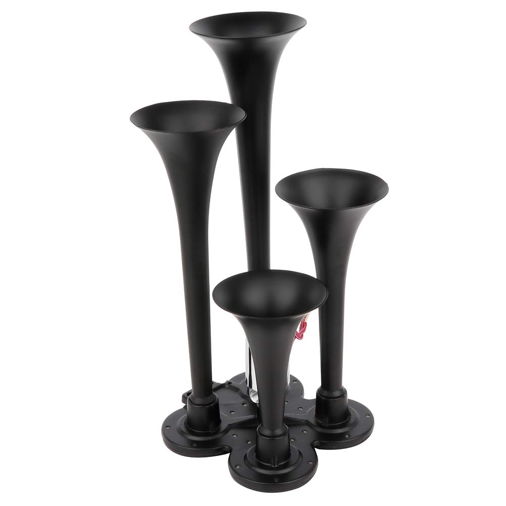 4 Trumpet Train Air Horn Kit with 150 PSI Air Compressor & Tank System - 12V Heavy Duty for Trucks, Cars, Boats & Vans | Perfect for Emergency Alerts, Vehicle Safety & Sporting Events