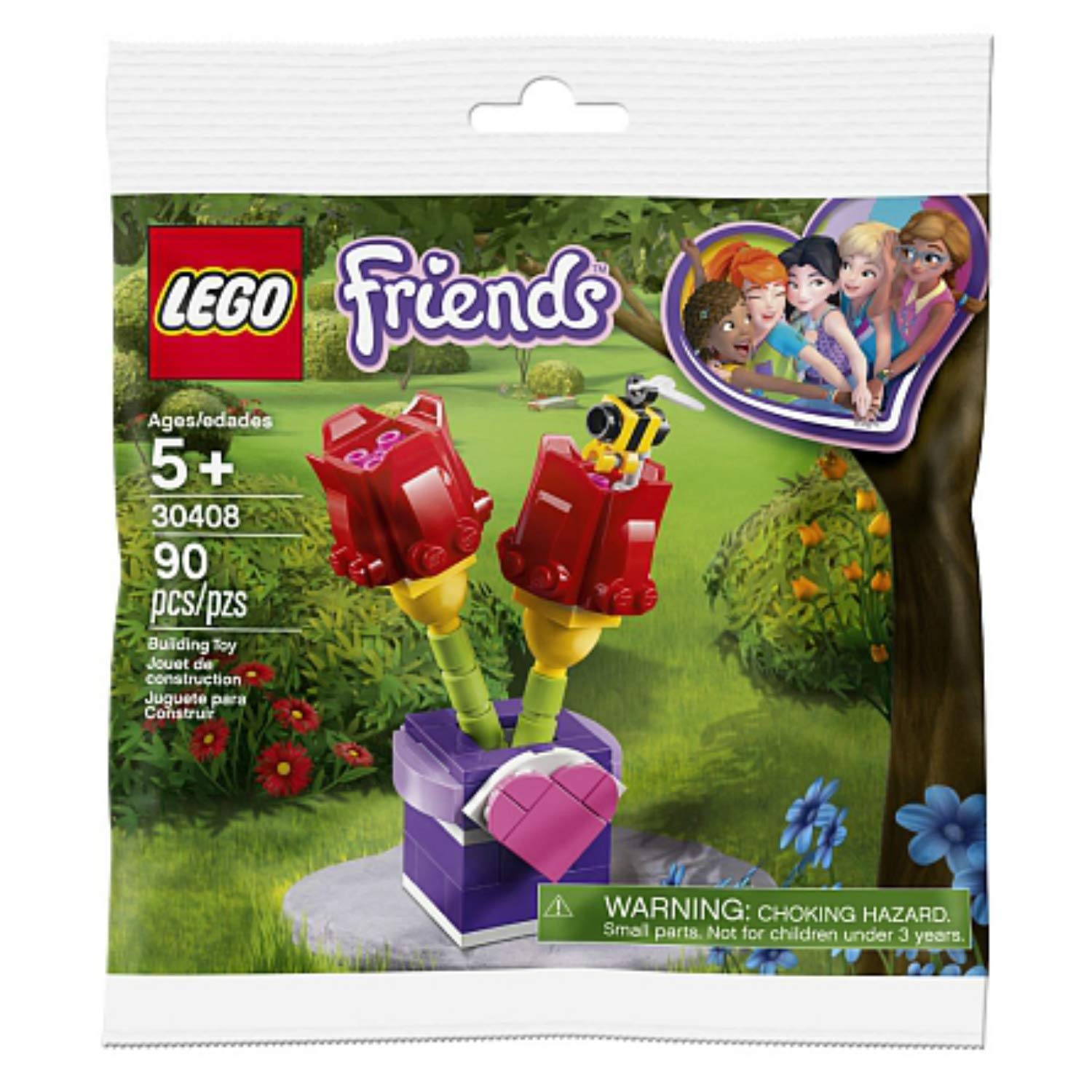 LEGO Friends Tulips 30408 Building Blocks Set - Creative Flower Toy for Kids Ages 6+ | Perfect for Birthday Gifts, Home Decor & STEM Learning Activities