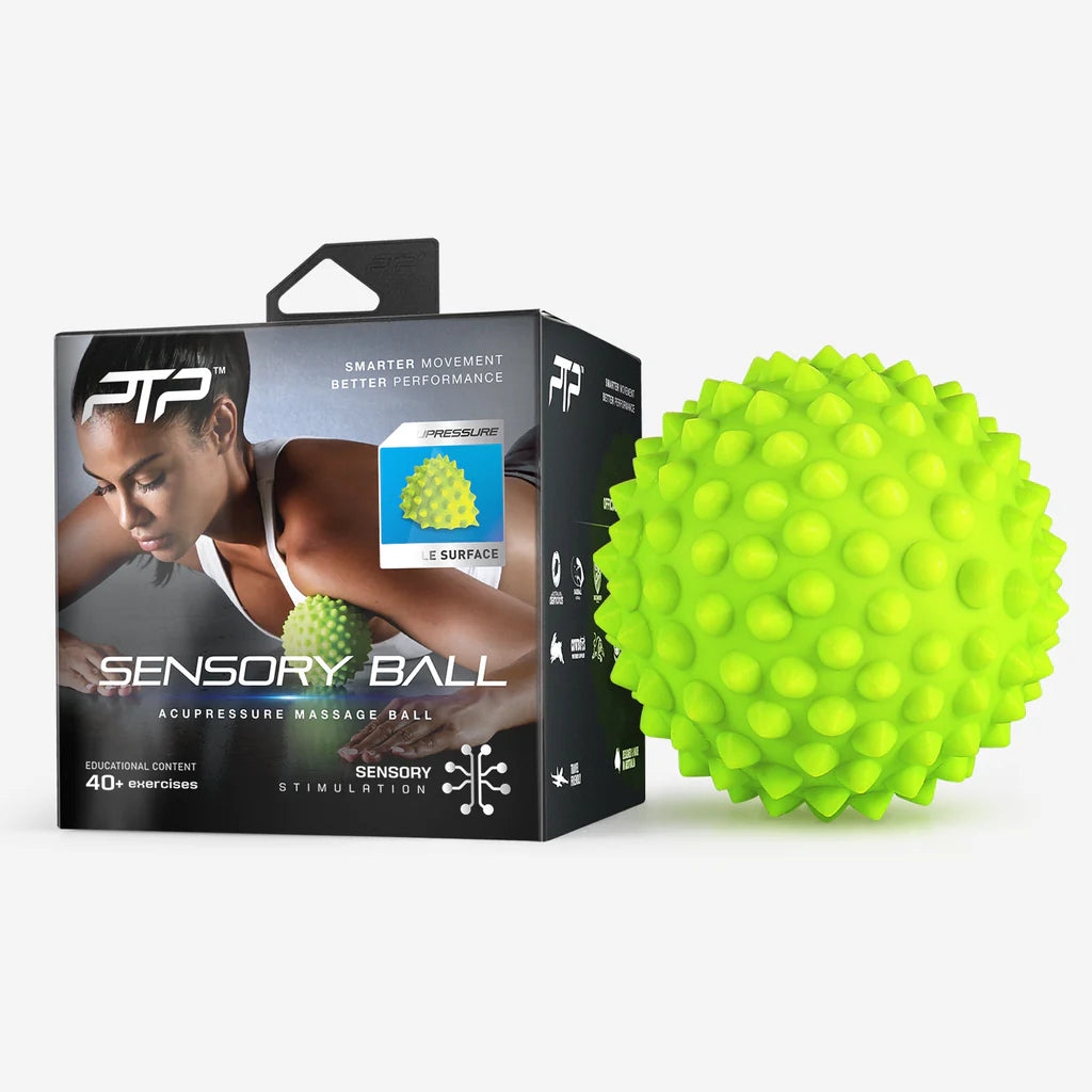 PTP Sensory Ball - Lime Green Stress Relief Ball for Kids & Adults - Perfect for Anxiety Relief, Autism Therapy, and Office Desk Fidget Toys