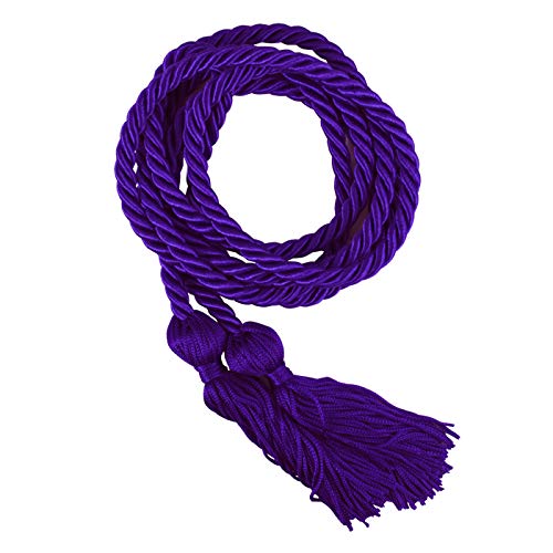 Jones School Supply - 50 Pack Purple Honor Graduation Cords for Academic Excellence - Perfect for High School & College Graduation Ceremonies, Honor Society Events & Student Achievements
