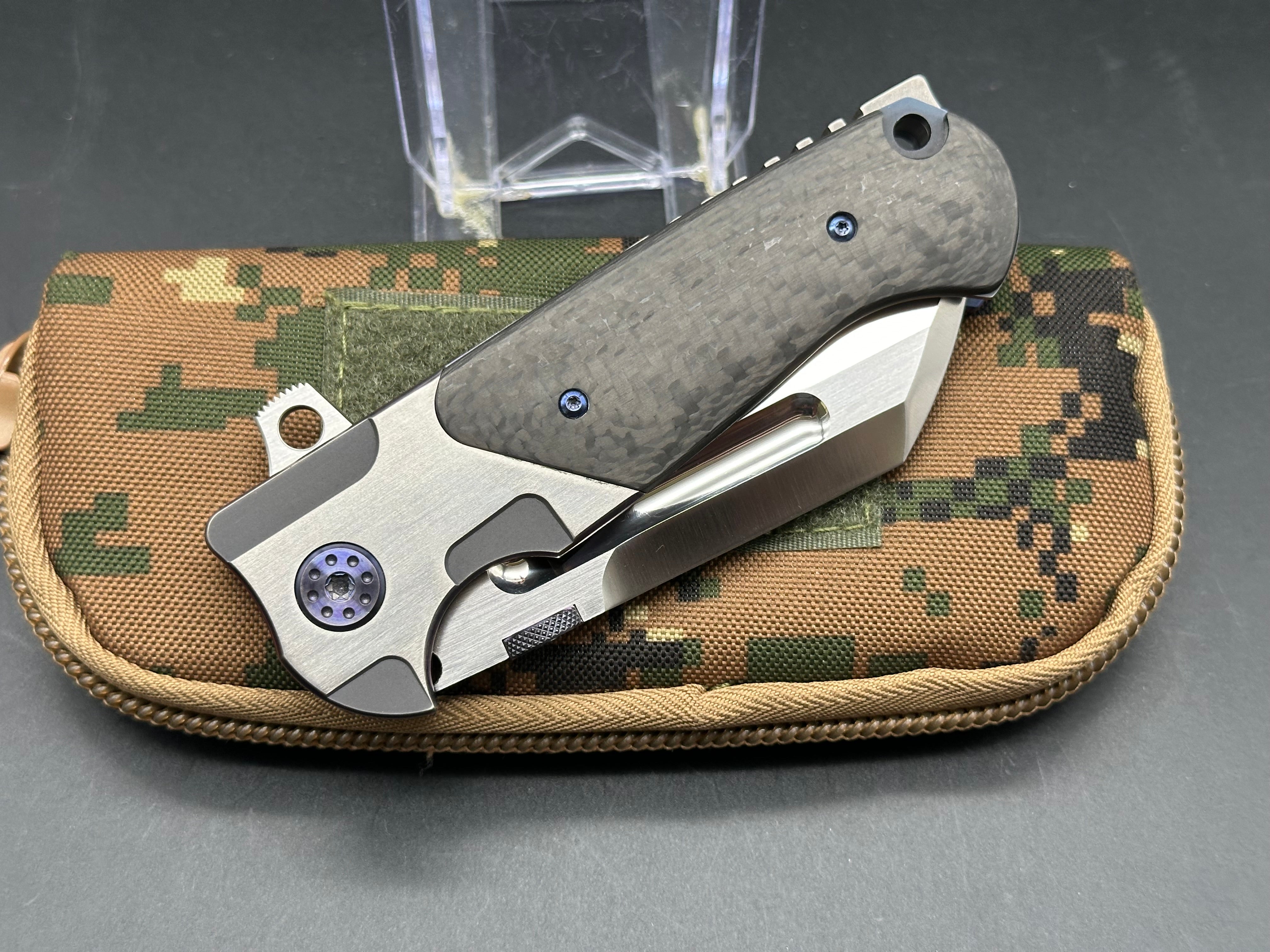 ADV Tac Butcher Tactical Knife - High-Quality EDC Folding Knife for Outdoor, Survival & Everyday Carry | Hunting, Camping & Utility Use