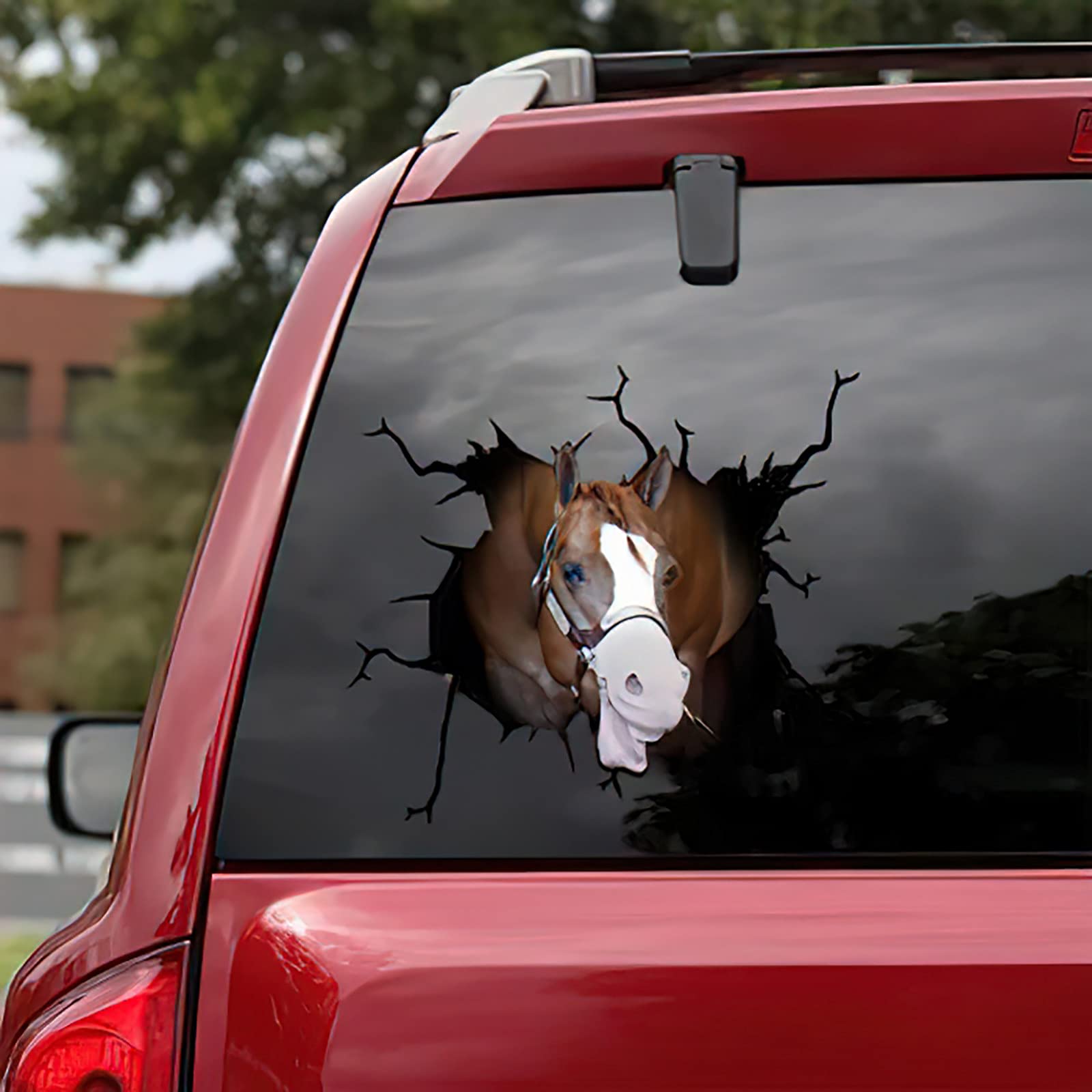 Bull Horse Car Sticker - Funny Puppy Lover Window Decal - Waterproof Vinyl Wall & Auto Decoration - Durable Long-Lasting Adhesive Sticker #16 - Perfect for Cars, Windows, Laptops & Home Decor