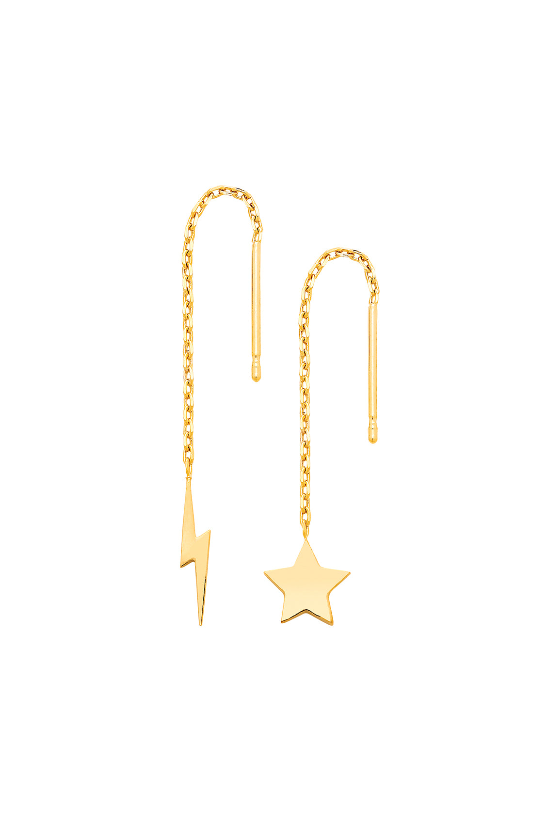 Sparkling Star & Lightning Bolt Drop Earrings for Women - Trendy Dangle Jewelry for Parties, Date Night & Everyday Wear