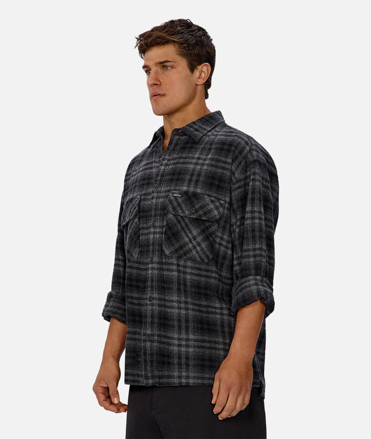 Premium Canton Long Sleeve Shirt for Men - Classic Charcoal Grey Cotton Dress Shirt | Business Casual, Office Wear & Formal Occasions