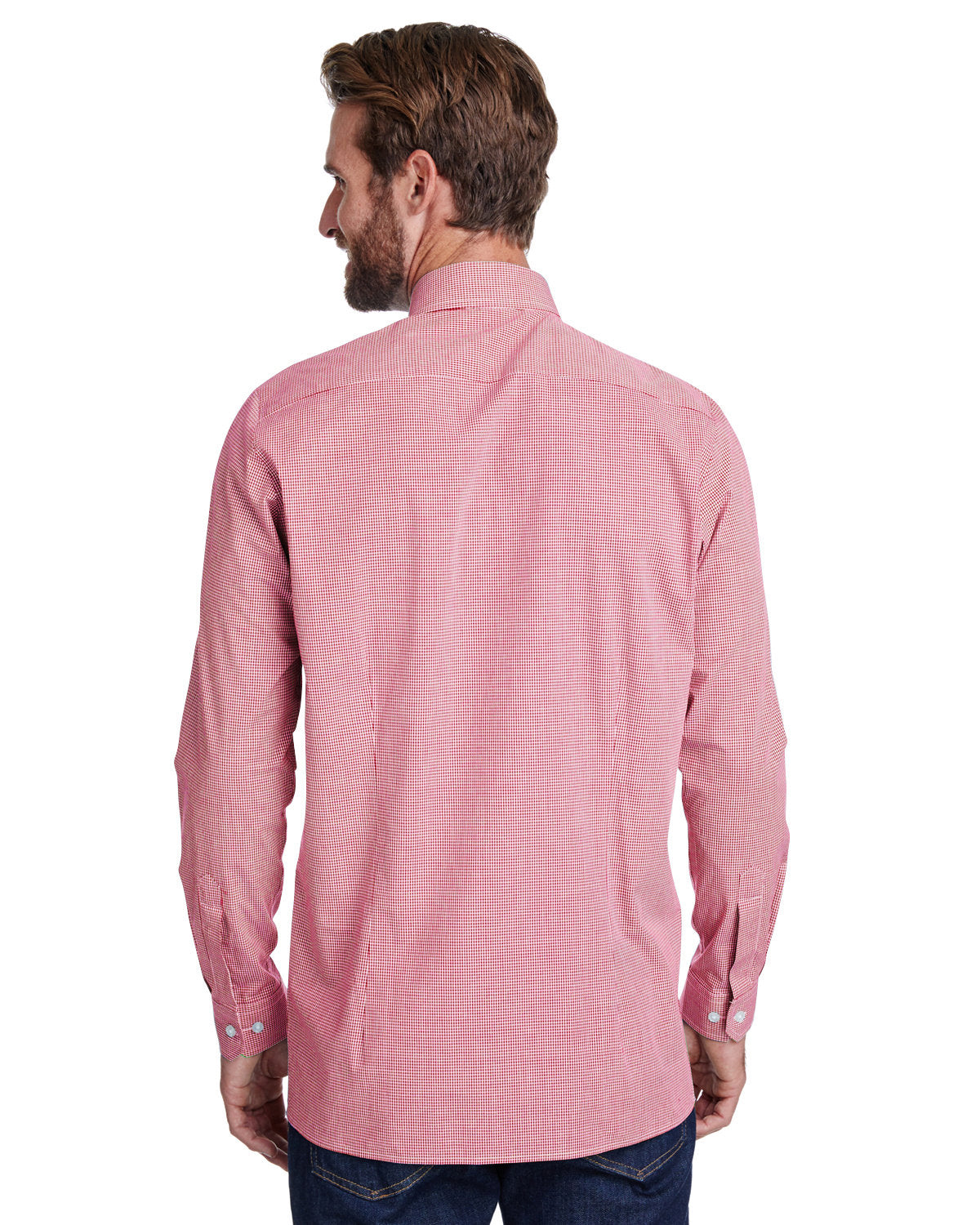 Reprime RP220 Men's Microcheck Gingham Long Sleeve Cotton Shirt - Premium Artisan Collection for Business Casual & Office Wear