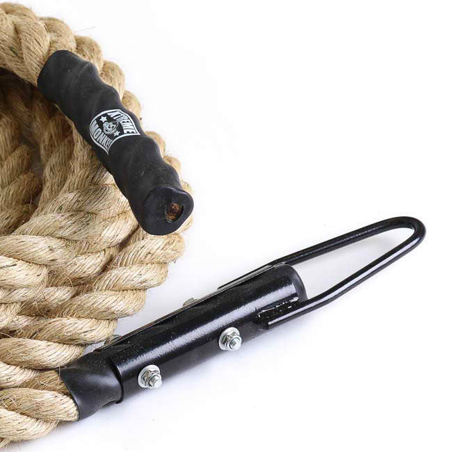 XM FITNESS 25ft Sisal Climbing Rope - Durable Gym & Outdoor Training Equipment for CrossFit, Obstacle Courses & Strength Workouts