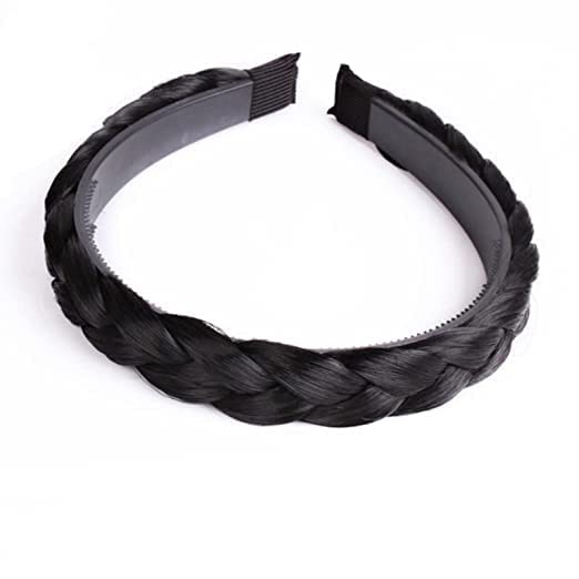 Non-Slip Wide Plastic Headbands with Teeth for Women & Girls - 3 Pack Black Hairbands for DIY Hair Accessories, Crafting & Styling - Perfect for Salons, Cosplay, Sports & Everyday Wear