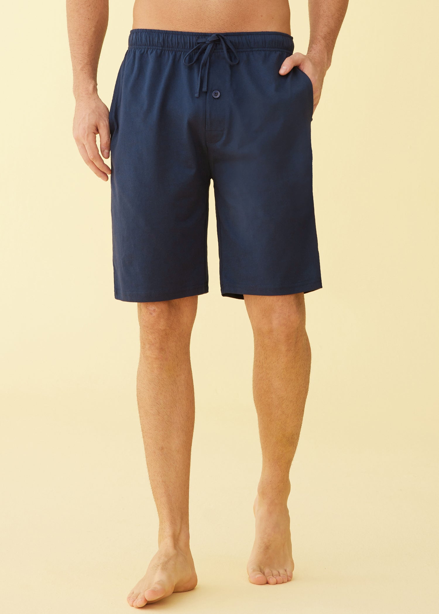 Men's Cotton Pajama Pants - Soft Lounge Sleep Shorts with Pockets | Comfortable Home Wear & Sleepwear for Relaxing