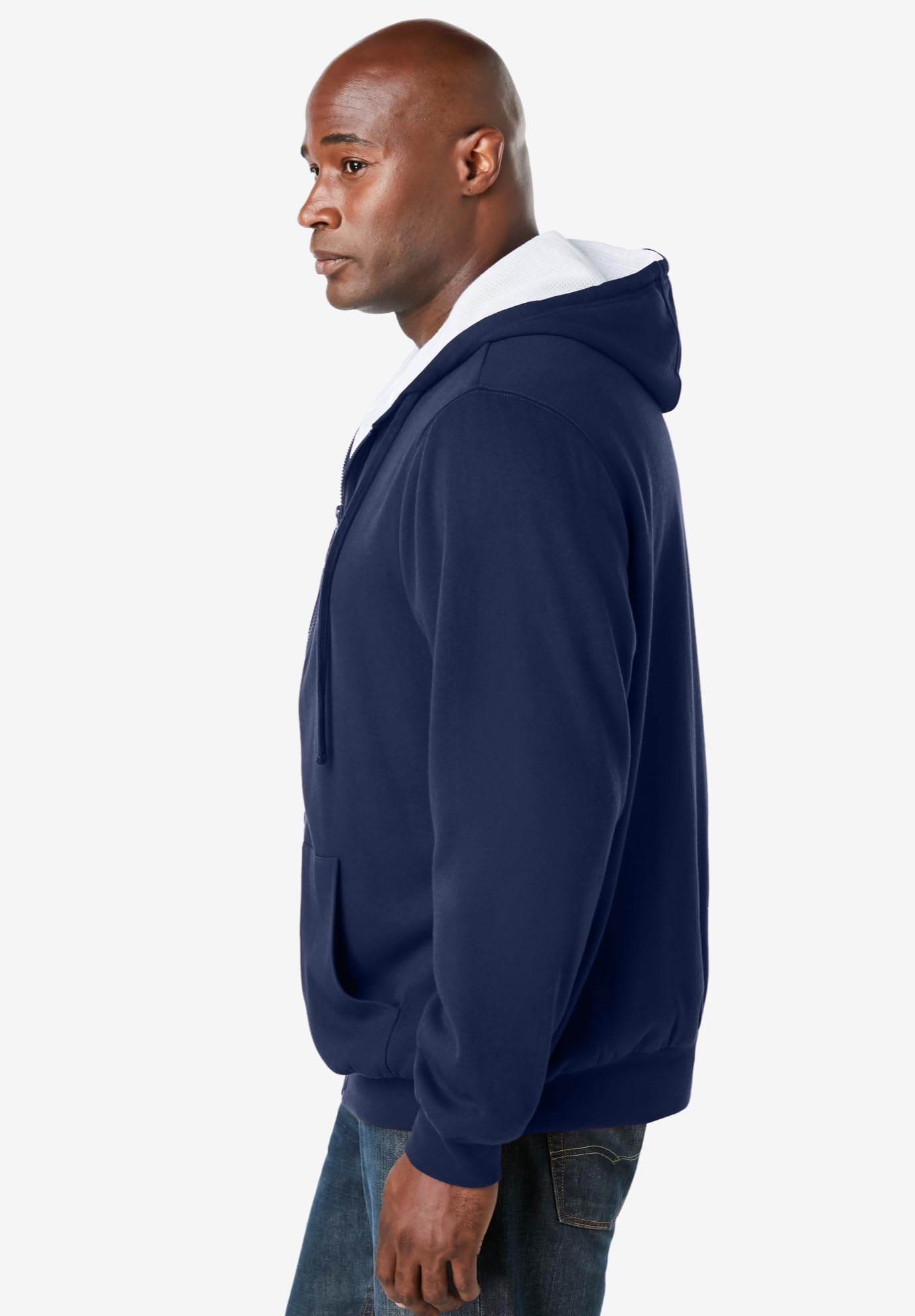 Boulder Creek by KingSize Men's Big & Tall Full-Zip Thermal Hoodie - Warm Fleece Lined Winter Jacket for Outdoor Activities & Casual Wear