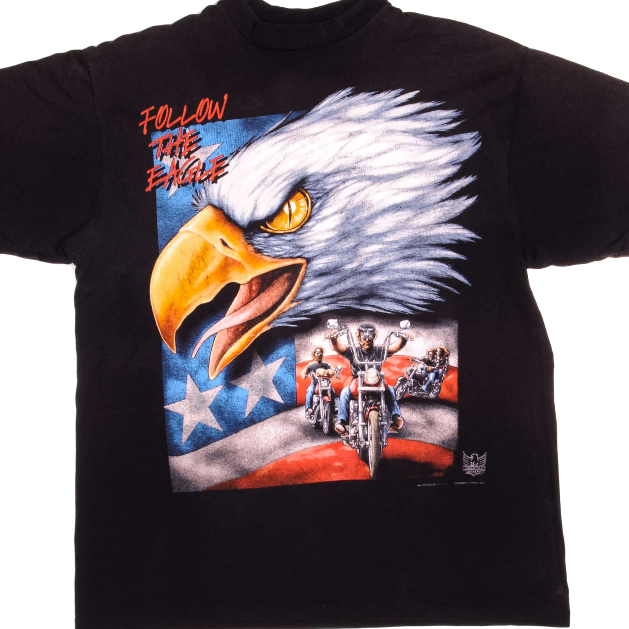 Vintage 3D Emblem American Biker 