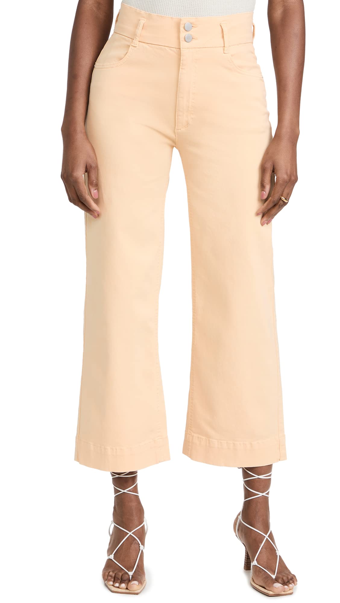 DL1961 Women's Hepburn High-Rise Wide Leg Jeans - Comfortable Stretch Denim Pants for Casual Wear & Office Outfits