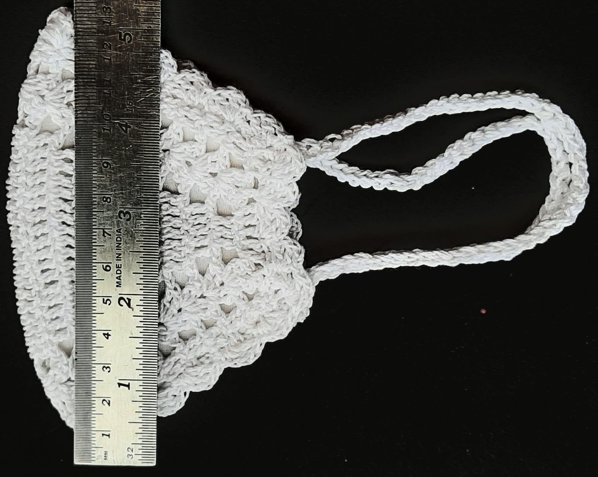 My Little Princess Handmade Crochet Face Mask - Breathable & Adjustable for Kids - Perfect for School, Parties & Outdoor Activities