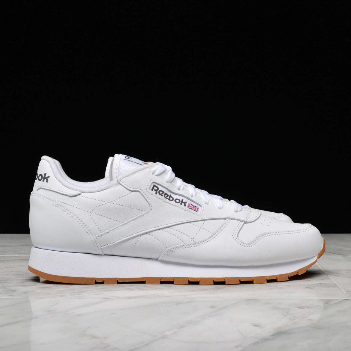 Classic White & Gum Leather Sneakers - Stylish & Comfortable Casual Shoes for Men & Women | Perfect for Everyday Wear, Work & Outdoor Activities