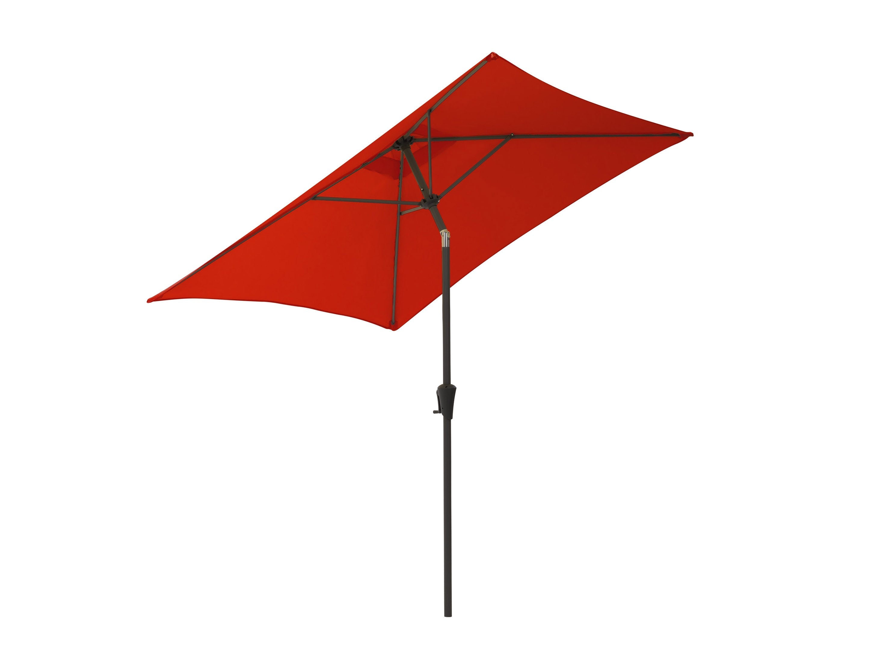 9ft Square Crimson Red Patio Umbrella - Outdoor Sun Shade for Pool, Garden, and Backyard Relaxation