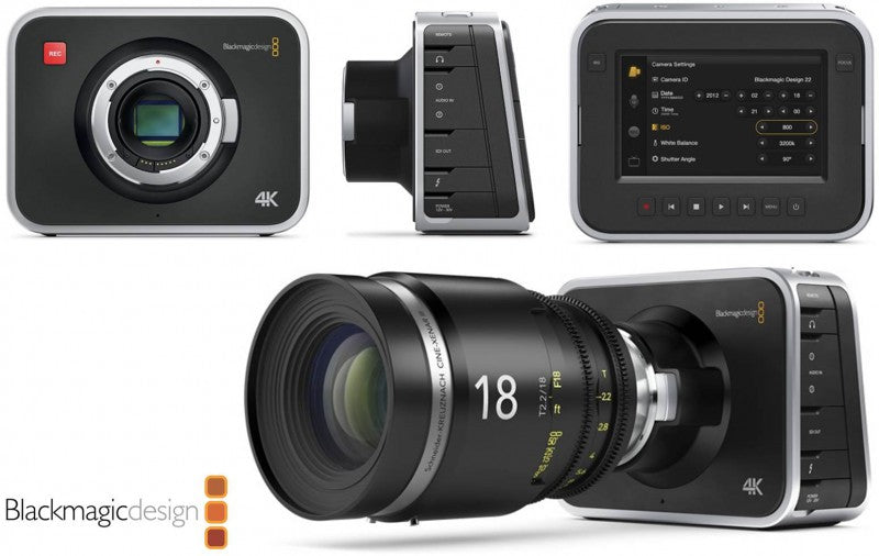 Blackmagic Design Production Camera 4K EF Mount - Professional 4K Digital Cinema Camera for Filmmaking, Video Production & Live Streaming