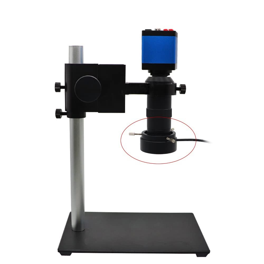 40 LED Adjustable Ring Light Illuminator Lamp for HDMI USB Digital Microscope - Microscope Accessories Kit with Camera Lens Magnifier & Slides - Perfect for Lab Research, Education, and Scientific Observation