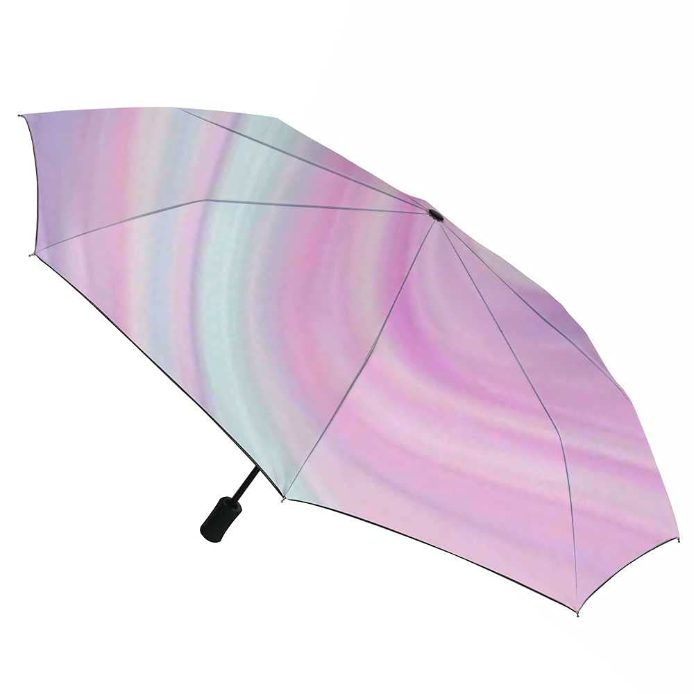 Windproof Travel Umbrella - Compact Automatic Open Close Watercolor Painted Cow Design - Lightweight Folding Rain Umbrella for Men & Women - Perfect for Golf, Commuting, and Outdoor Adventures