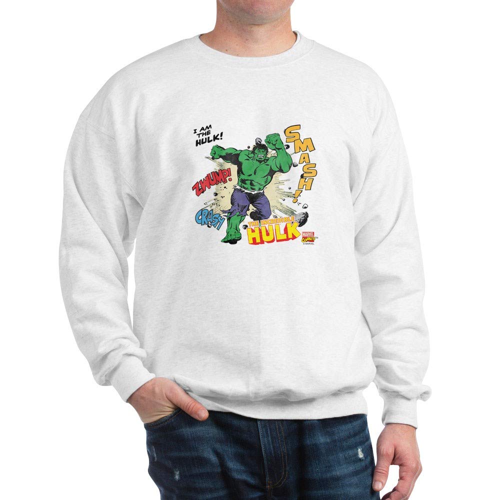 Hulk Smash Sweatshirt - Classic Crew Neck Pullover for Men & Women | Marvel Superhero Apparel for Casual Wear & Comic Con Cosplay
