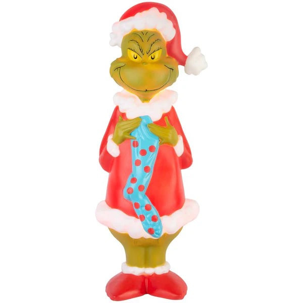 24 Dr. Seuss Grinch Christmas Stocking Blow Mold Decorations - Perfect for Holiday Home Decor, Xmas Tree Ornaments & Festive Party Supplies