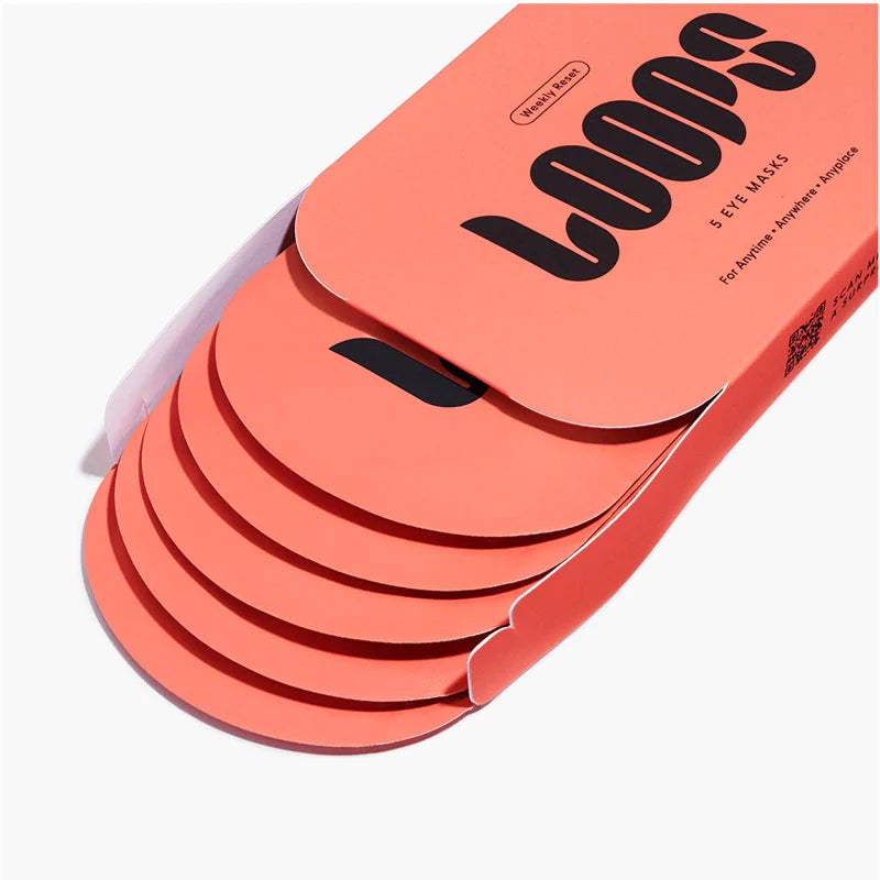 Loops Beauty Under Eye Masks for Dark Circles & Puffiness - Hydrating Gel Eye Patches for Wrinkles & Bags - Perfect for Nighttime Skincare & Travel Use