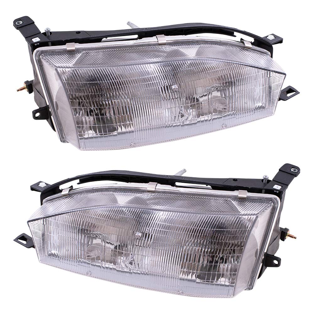 Brock Replacement Driver and Passenger Headlights Compatible with 81150-06011 & 81110-06011 - Perfect for Night Driving & Vehicle Safety Upgrades