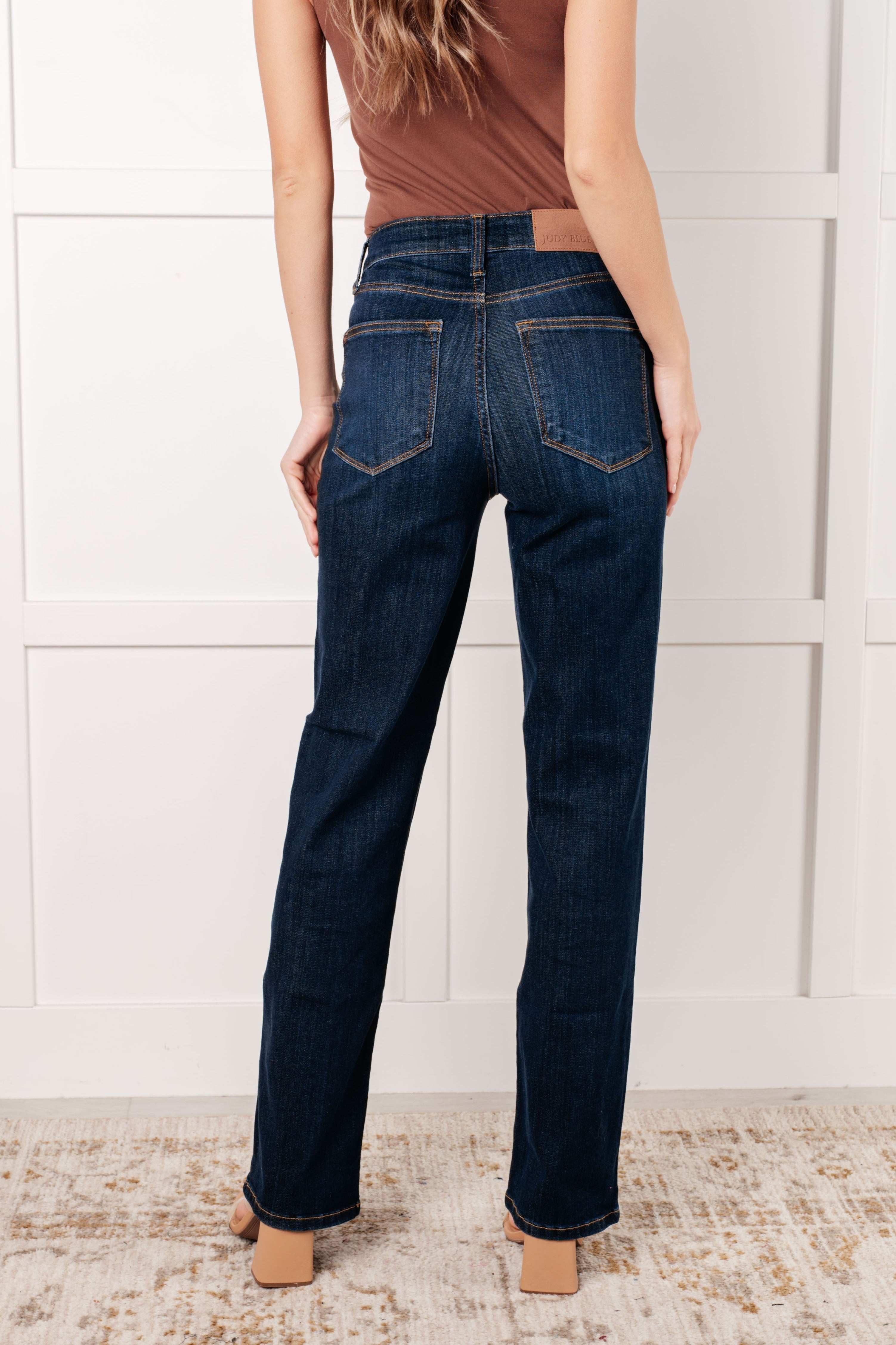 Alaina High Rise Classic Straight Jeans for Women - Slim Fit Stretch Denim Pants - Perfect for Casual Wear, Office & Date Nights