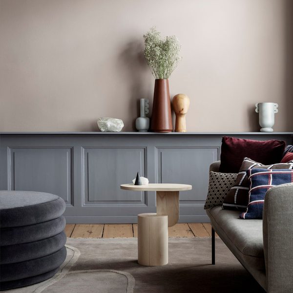 FERM LIVING Insert Side Table - Natural Ash Wood Nightstand for Bedroom, Living Room & Office - Modern Scandinavian Design End Table