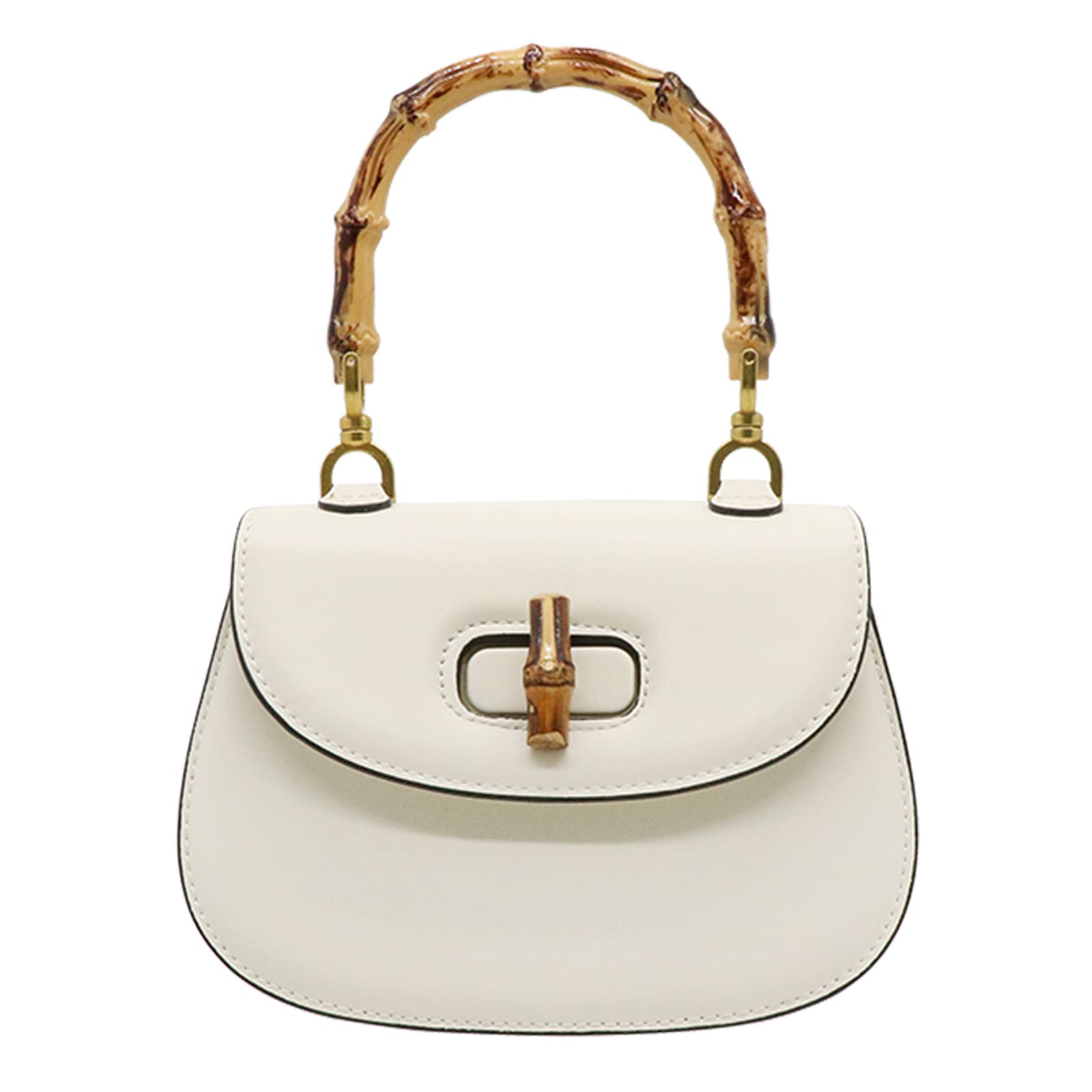 Stylish Women's Bamboo-Shaped Tote Bag with Top Handle & Crossbody Strap - Perfect for Work, Travel & Everyday Use