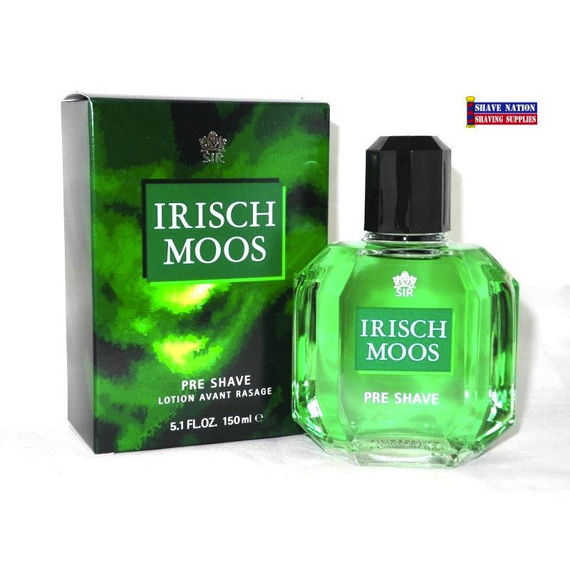 Irish Moos Pre-Shave Lotion for Men - Alcohol-Free Shaving Prep with Natural Ingredients - Smooth Shave for Sensitive Skin - Perfect for Daily Grooming & Barber Shop Use