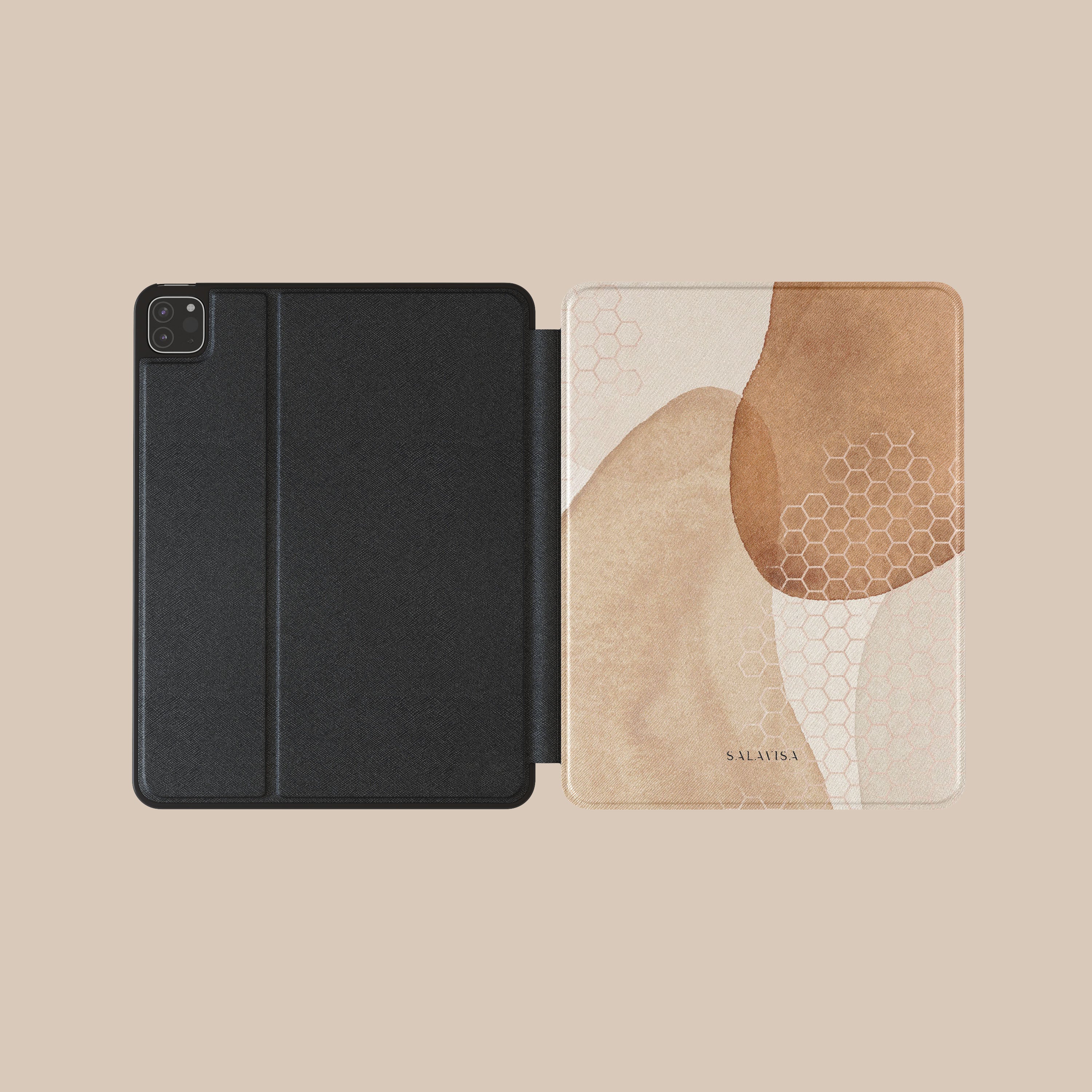Elegant Beige iPad Case - Slim Protective Cover for iPad Pro/Air/Mini - Perfect for Work, School & Travel