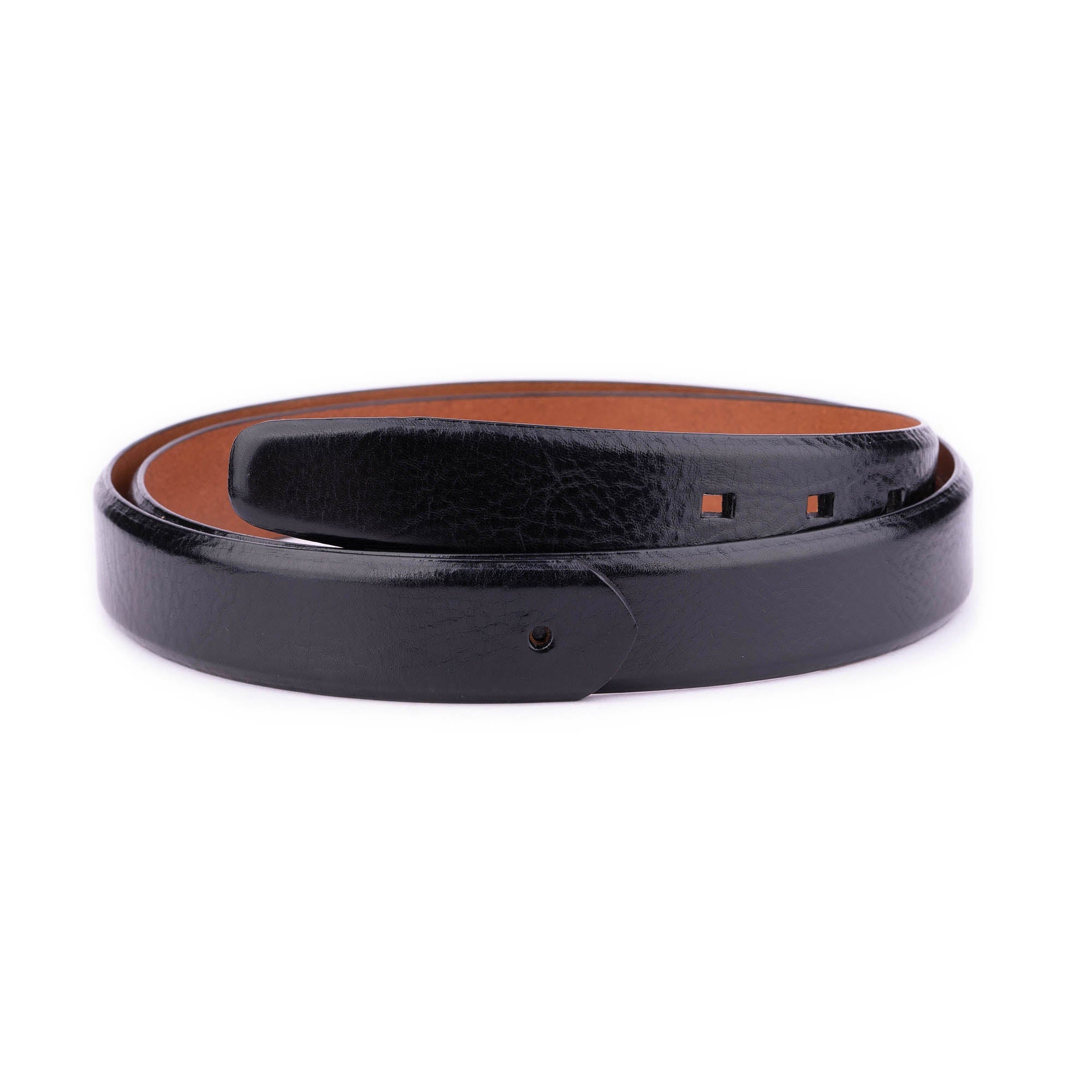 Premium Replacement Black Leather Belt Strap for Cartier Watches - Adjustable, Durable, No Buckle - Perfect for Dress Watches, Business Attire & Formal Occasions