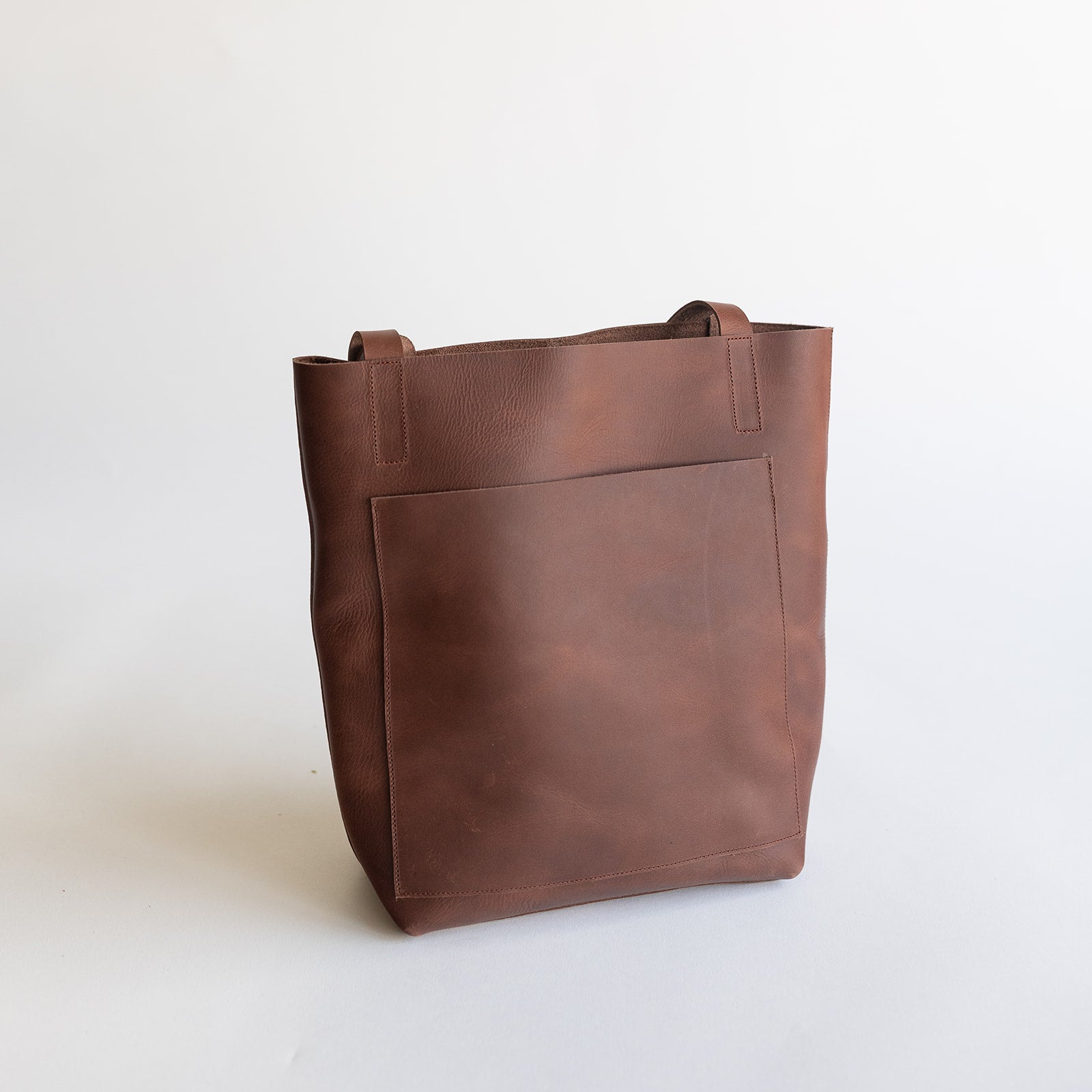 Mini Classic Leather Tote Bag for Women - Genuine Leather Crossbody Purse (Espresso Brown) - Perfect for Work, Travel & Everyday Use