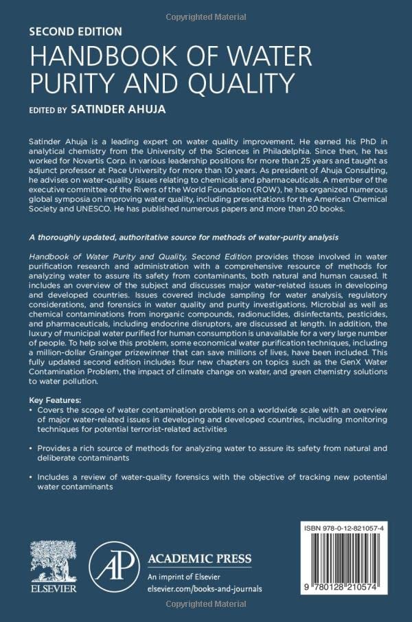 Water Purity and Quality Handbook - Comprehensive Guide for Safe Drinking Water | Home, Laboratory & Outdoor Use