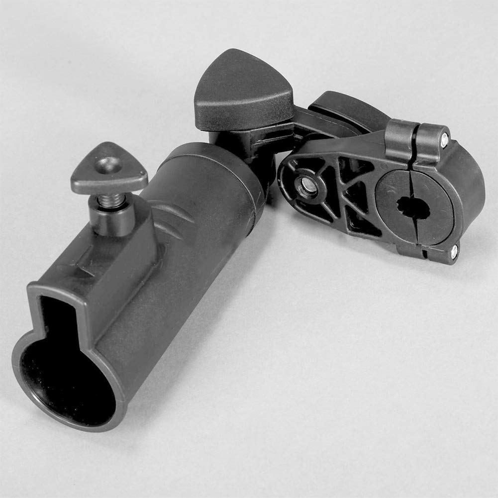 Adjustable Golf Push Cart Umbrella Holder - Universal Golf Cart & Bicycle Stroller Umbrella Mount - Compatible with Baby Carriage & Wheelchair - Perfect for Golfing, Cycling, and Outdoor Activities