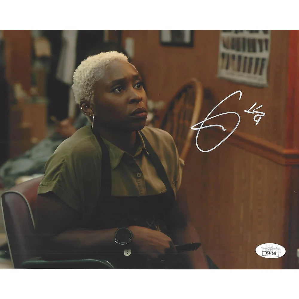 Cynthia Erivo Autographed 8x10 Photo with JSA COA - Signed Memorabilia from Bad Times at the El Royale & Widows | Perfect for Movie Fans, Collectors, and Gift Giving