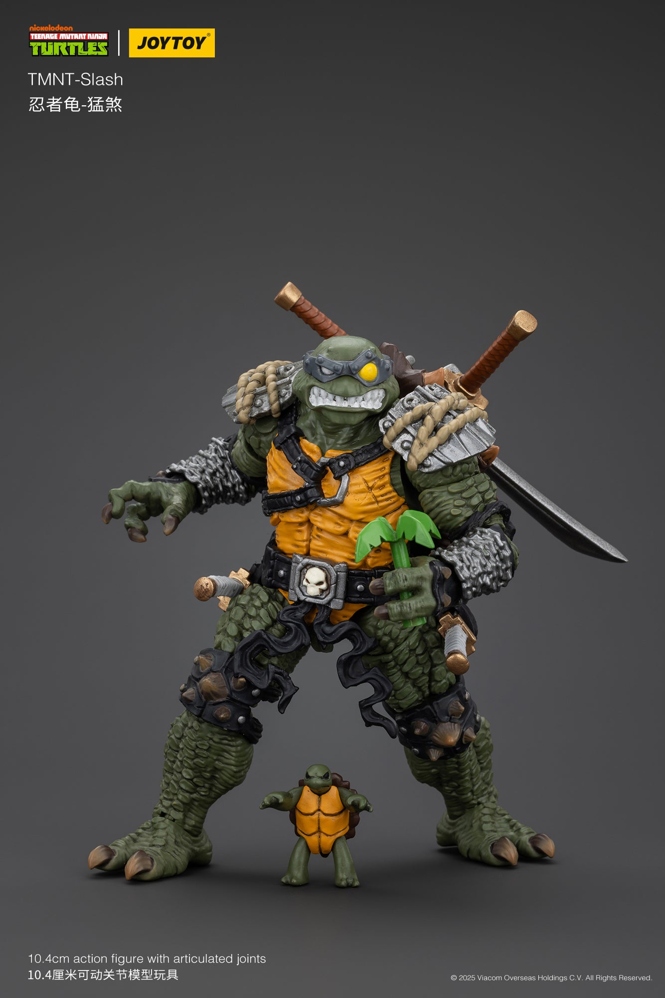 1/18 JOYTOY TMNT Slash & Tokka Action Figure Set - Collectible Ninja Turtle Villains for Display & Play - Perfect for TMNT Fans & Toy Collectors