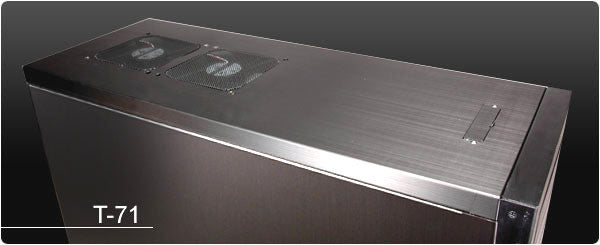 Lian Li T71 B Upgrade Top Panel with Dual 120mm Fan Holes - Black | PC Case Mod for Enhanced Airflow & Cooling Performance | Perfect for Gaming Rigs & High-Performance Builds