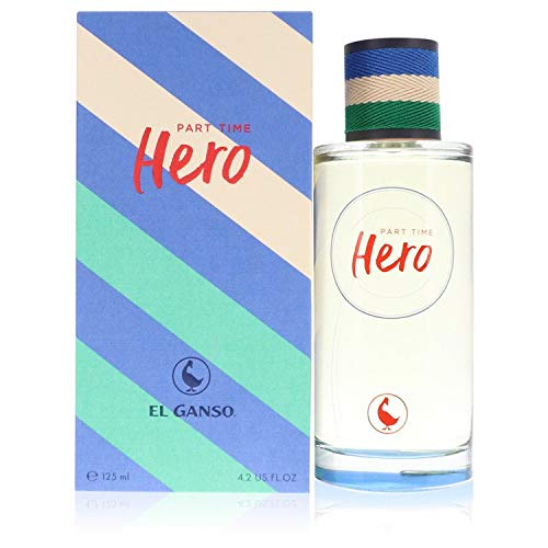 Part Time Hero Cologne for Men - 4.2 oz Eau de Toilette Spray | Fresh & Masculine Scent for Dating, Work & Everyday Use | Long-Lasting Fragrance to Boost Confidence & Happy Mood