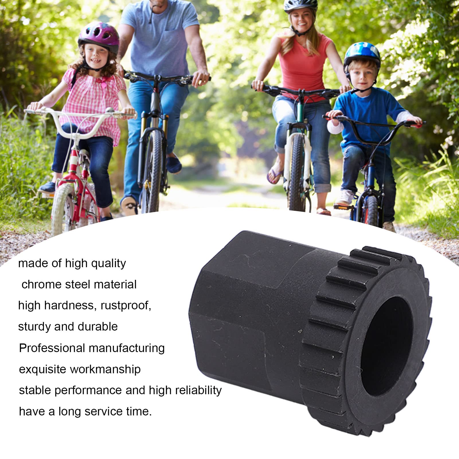 24-Tooth Steel Ratchet Removal Hub Tool - Bike Pedal Nut Installer & Remover for 3 Pawl Ratchet Systems | Perfect for Bicycle Maintenance & Repair