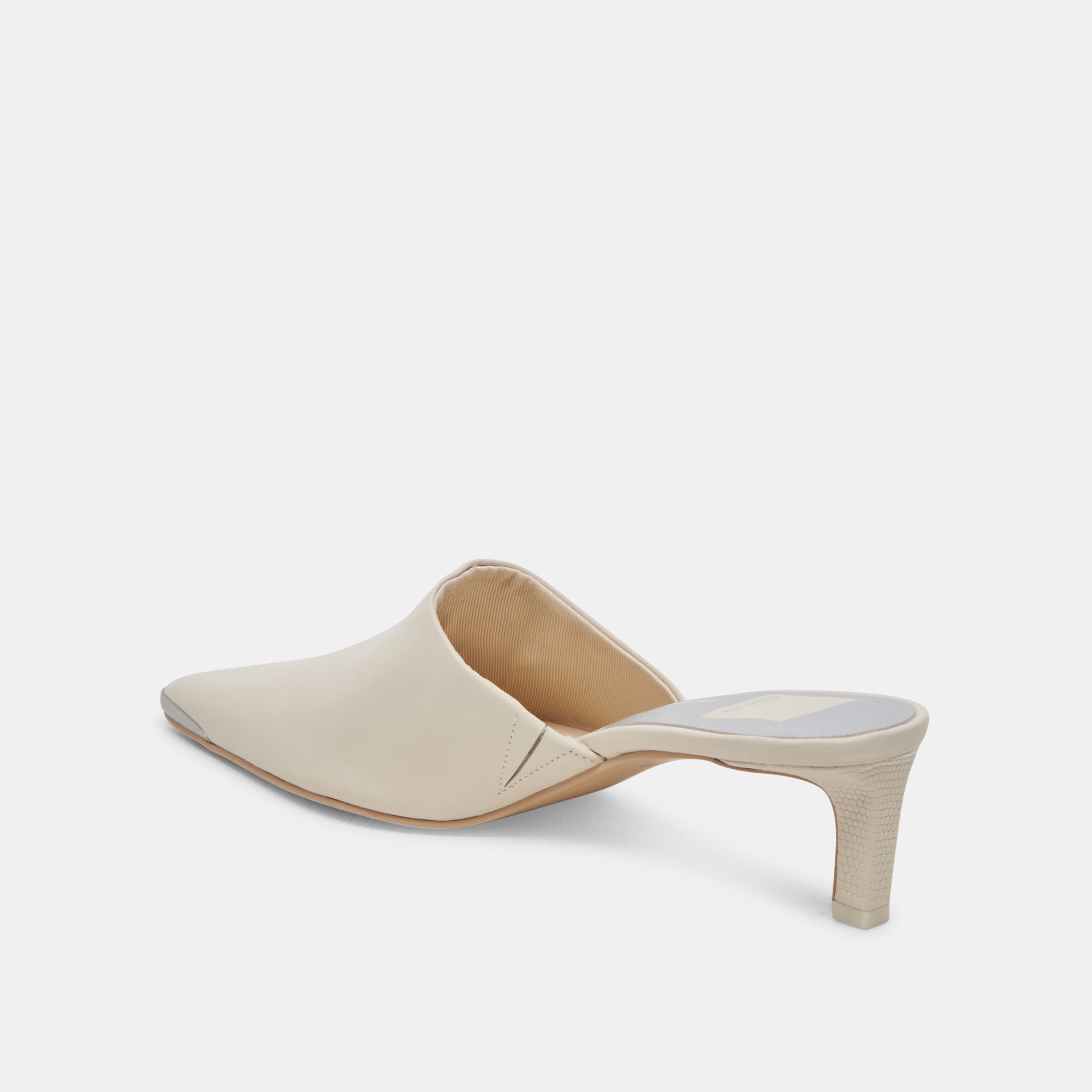 LEXY Women's Ivory Leather High Heels - Elegant Pointed Toe Pumps for Weddings, Parties & Office Wear