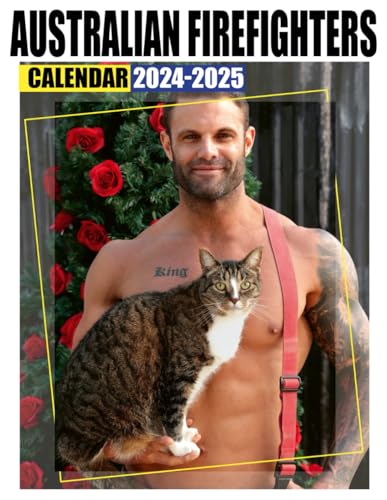 Australian Firefighters Calendar 2024-2025 | 24-Month Wall Planner with US Holidays | Perfect Gift for Christmas, White Elephant Parties & Office Decor | Stay Organized & Inspired Daily