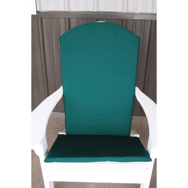 Premium Full Adirondack Chair Cushion Set - Waterproof Outdoor Patio Furniture Cushions with Ties - Comfortable Seat & Back Cushions for Garden, Deck, Poolside Relaxation