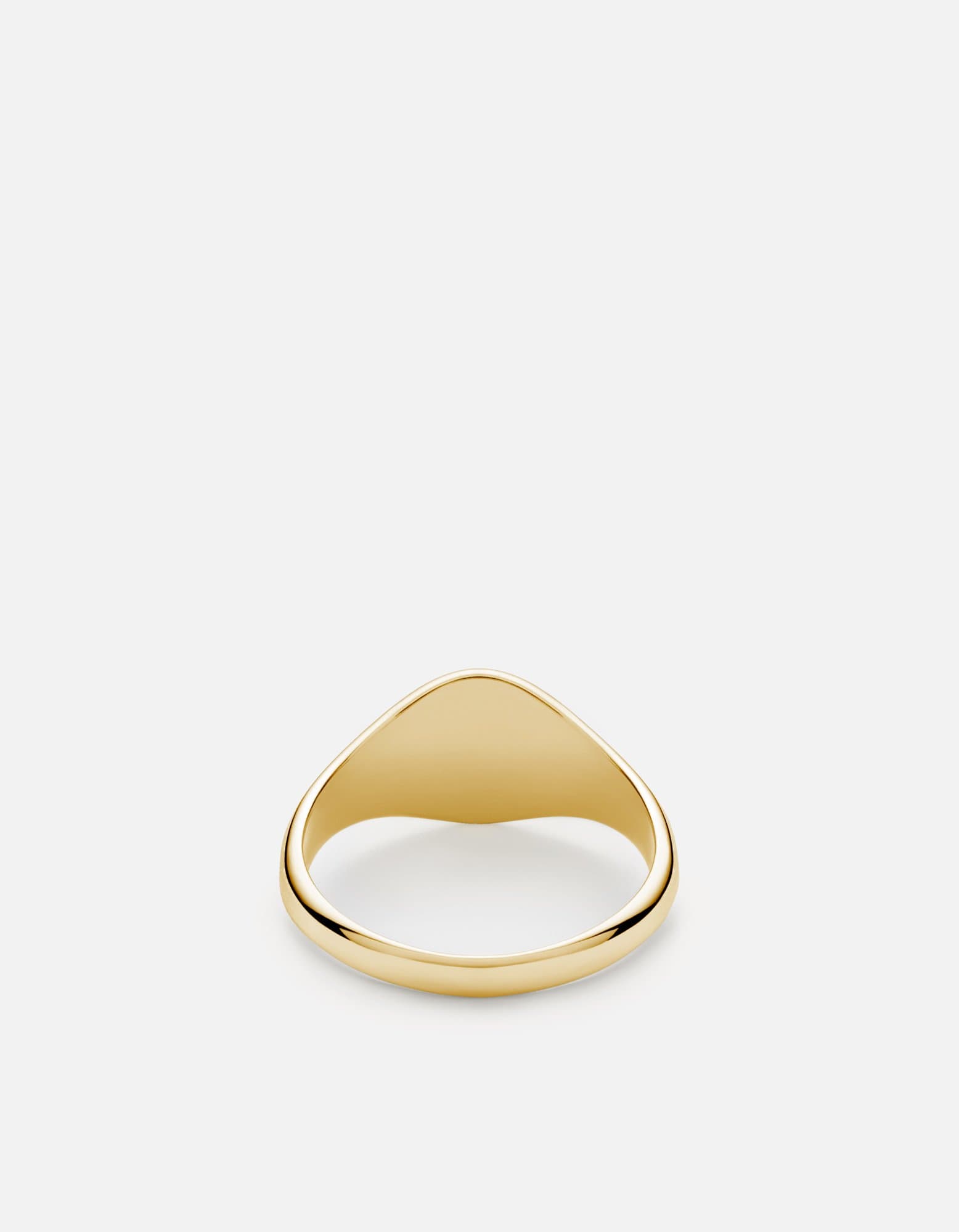 14K Gold Personalized 3 Letter Signet Ring for Men & Women - Custom Initials Monogram, Engraved Gift for Wedding, Anniversary & Graduation