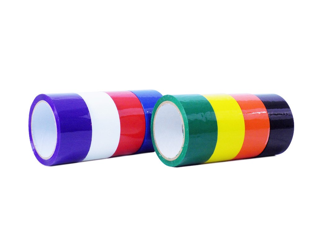 WOD CSTC22SBA Rainbow Packing Tape - 4 Inch x 55 Yards Heavy Duty Shipping Tape, 2 Mil Thick Industrial Strength Adhesive for Moving Boxes, Office Supplies & Storage Organization | Perfect for Warehouse Packaging, Ecommerce Shipping & Home Moving Supplies