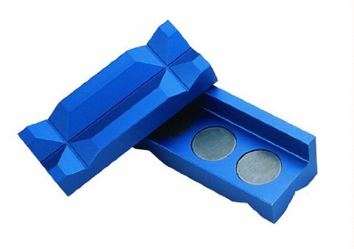 SRF Billet Aluminum Vise Jaws GBV0304 - Heavy Duty CNC Machined Vise Accessories for Metalworking, Woodworking & DIY Projects | Perfect for Milling, Drilling & Clamping Workpieces